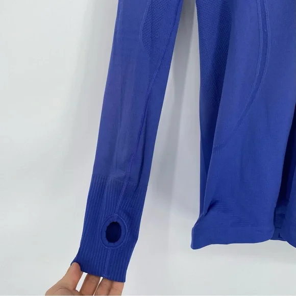 Lululemon Hoodie Royal Blue w/ Hood and Thumbholes - Picture 4 of 6